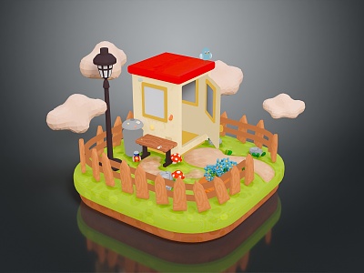 cartoon wooden house cartoon wooden house cartoon wooden house cartoon wooden house cartoon forest wooden house 3d model