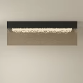 Modern Rectangular Ceiling Light With Black Frame And Warm Soft Glow 3d model