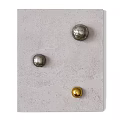 Elegant Luxury Wall Decor With Pleated Texture And Metallic Ball Accents