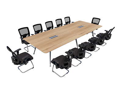 Modern Conference Table and Chair Conference Table model