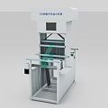 Industrial Automated Small Line Machine with Control Panel and Conveyor System Components