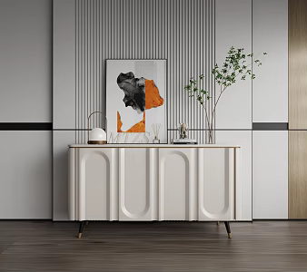 Modern Side Cabinet Entrance Cabinet Decorative Cabinet Sideboard 3d model