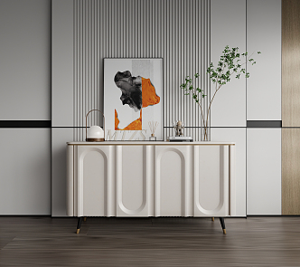 Modern Side Cabinet Entrance Cabinet Decorative Cabinet Sideboard 3d model