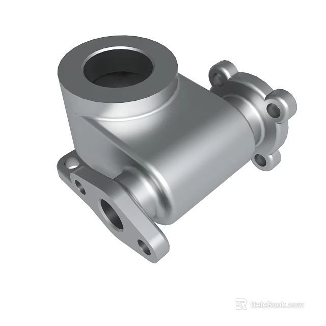 High Quality Metal Mechanical Part With Precision Engineered Design And Mounting Holes 3d model 