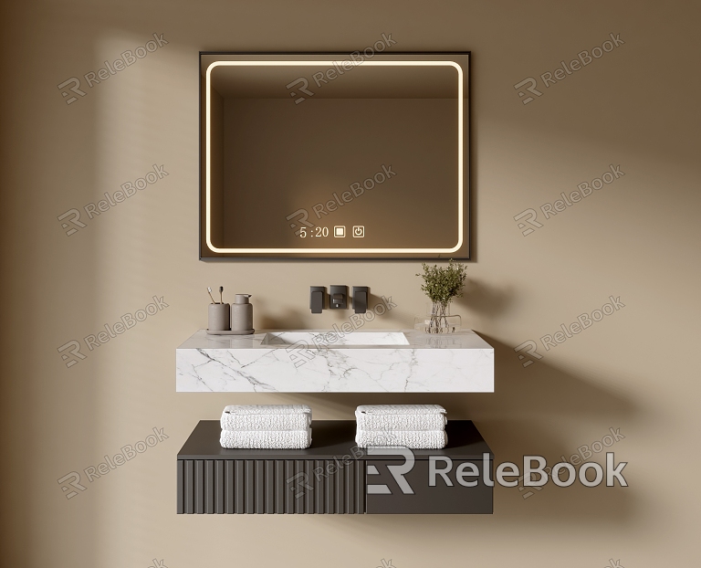 Modern Bathroom Cabinet Bathroom Basin Bathroom Ornaments model