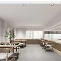 New Chinese Rest Area Nursing Home Rest Area 3d model