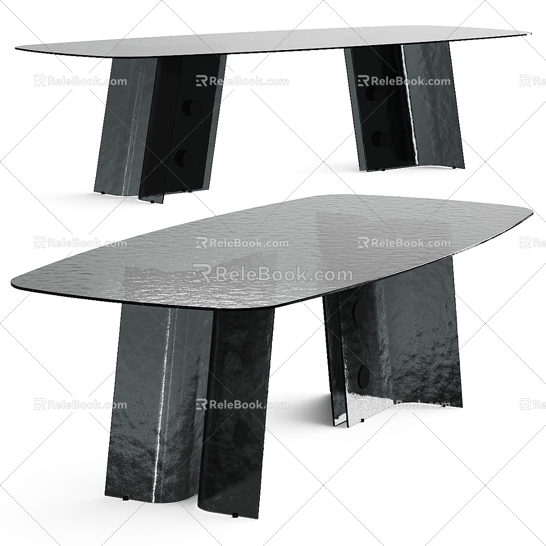 Modern dining table 3d model