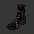 Stylish Black Leather Boots With Lace Up Design For Daily Wear