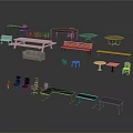 Stylish Outdoor Tables with Various Designs Matching Chairs and Furniture Sets