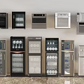 Stainless Steel Kitchen Appliances Ovens Microwaves And Storage Cabinets For Modern Home Kitchen