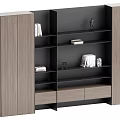 Modern bookcase 3d model