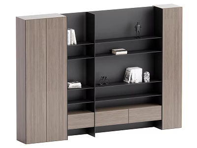 Modern bookcase 3d model