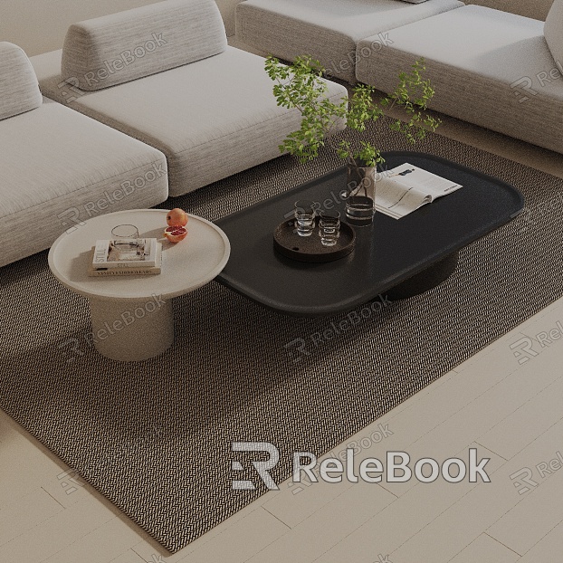 Modern coffee table model