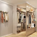 Modern Open Walk In Wardrobe Design With Large Storage Space For Clothes Shoes And Accessories