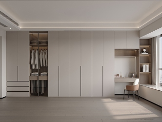 Wardrobe dresser combination 3d model