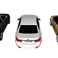 Assorted Colored Cars Collection Featuring Gold Sedan White Coupe And Black SUV
