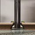 Lobby Reception Desk Reception Desk Water Bar 3d model