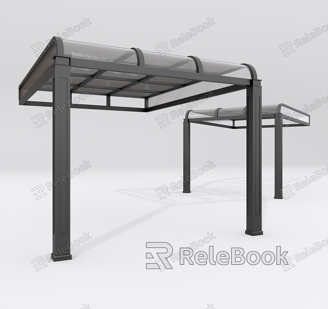 Modern awning awning gallery frame model