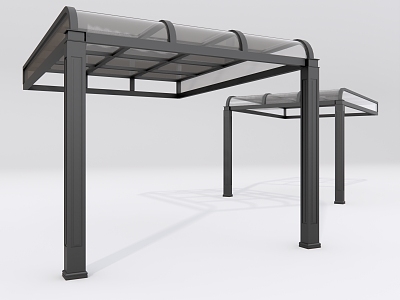 Modern awning gallery frame model