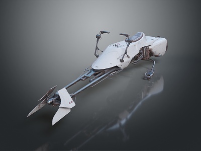 Jet Motorcycle Sci-Fi Motorcycle Concept Motorcycle Flying Car Space Flying Car Space Motorcycle 3d model