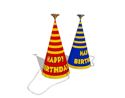Birthday Hat 3d model