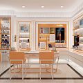 Modern Cosmetics Store Skin Care Collection Store 3d model