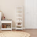 Multi-layer iron shoe rack 3d model