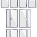 Various Glass Door Styles With Metal Frames And Handle Designs For Home Use