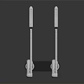 Silver Water Vehicle With Dual Arm Like Structure And Reflective Base Design