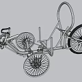 Unique Silver Metal Frame Bicycle With Modern Design And Black Wheels