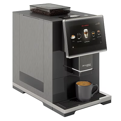 Modern Stainless Steel Automatic Coffee Machine Kitchen Appliance With Touch Screen Display Brewing Coffee 3d model