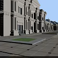 Historic Ancient Architecture With Traditional Yellow Roofs And Courtyard Layout