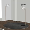 Architonic Floor Lamp Simple Floor Lamp Carpet 3d model