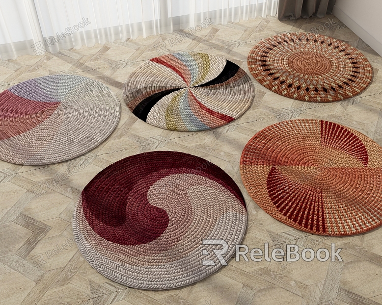 Modern Round Carpet model