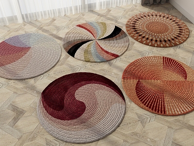 Modern Round Carpet model