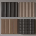 Textured Wall Panels In Various Colors With Vertical Stripes And Square Patterns