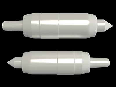 Durable White Cylindrical Double Ended Hardware Tools For Industrial Applications 3d model