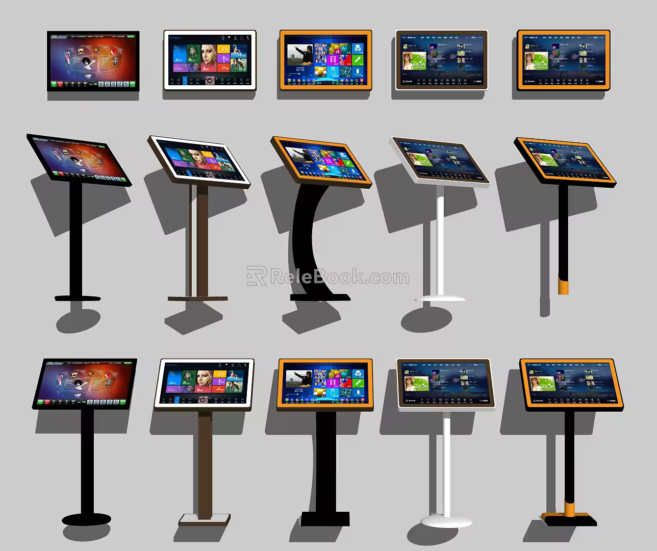 Modern song-ordering machine Entertainment equipment Song-ordering machine combination 3d model
