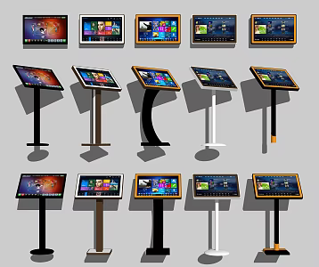 Modern song-ordering machine Entertainment equipment Song-ordering machine combination 3d model