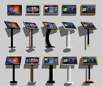 Modern song-ordering machine Entertainment equipment Song-ordering machine combination 3d model