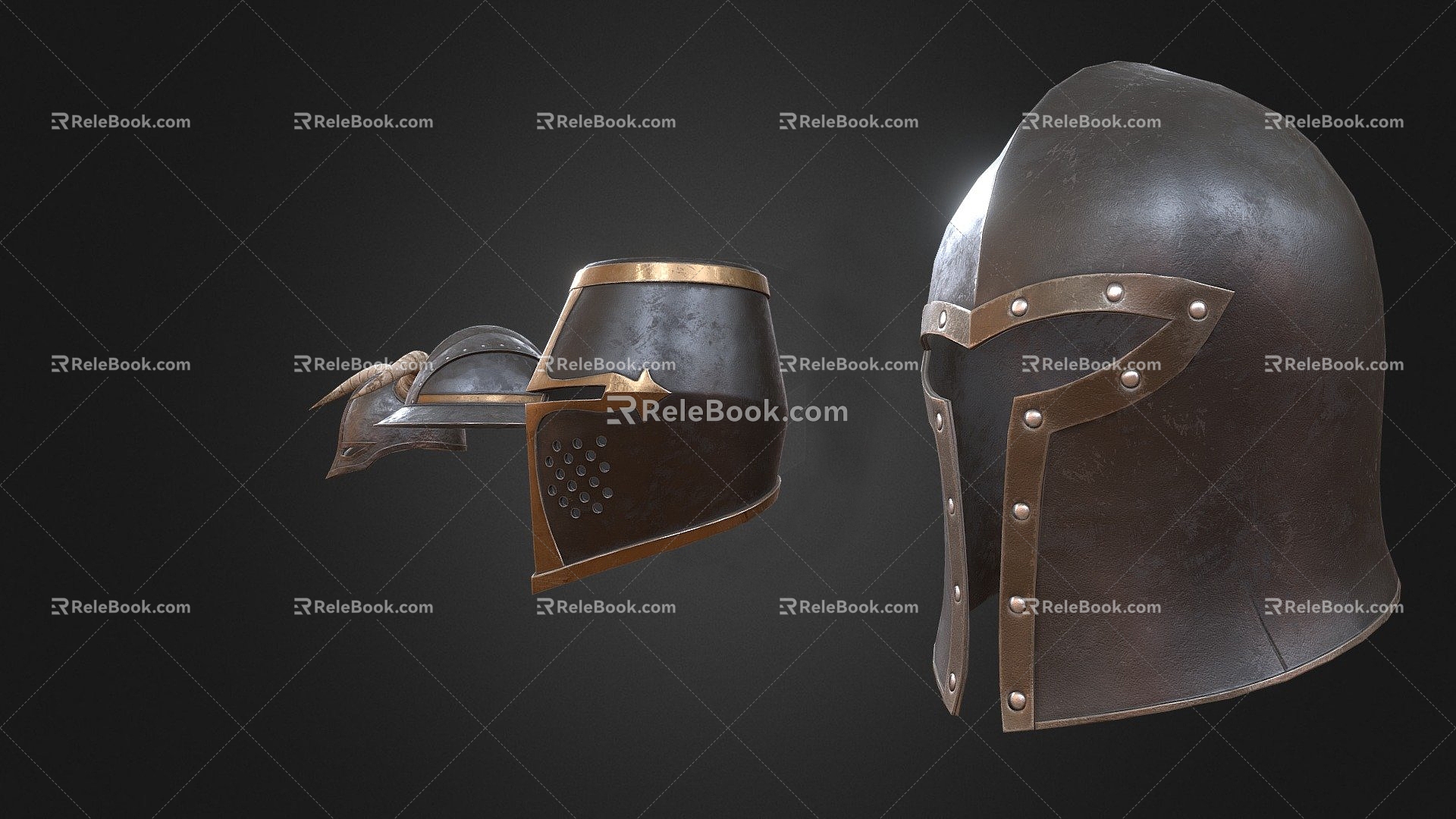 Medieval helmet 3d model