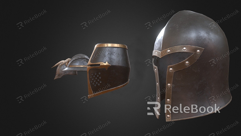 Medieval helmet model