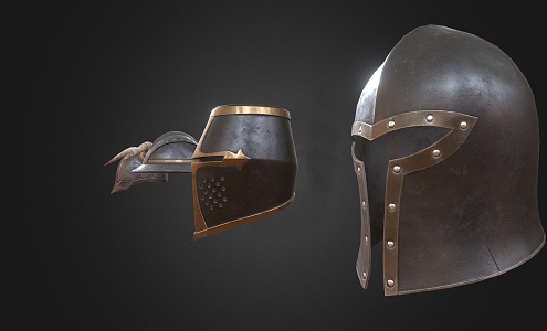 Medieval helmet 3d model