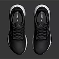 Stylish Adidas Black Running Shoes With White Sole And Classic Lace Up Design