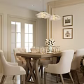 Elegant Light Luxury Living And Dining Room With Comfortable Furnishings And Delicate Home Decor