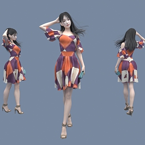 Beautiful woman figure girl woman 3d model