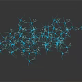 Advanced Medical Device with 3D Detailed Blue Neuronal Network Structure for Neurological Studies