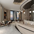 Elegant Shower Sauna Interior Design With Marble Walls Wooden Panels And Ambient Lighting