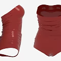 Red Strapless Slim Fit Jumpsuit Featuring Wrinkle Detail And Fashionable Style