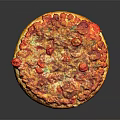 Delicious Freshly Baked Pizza With Golden Crust Tomato Sauce And Melted Cheese